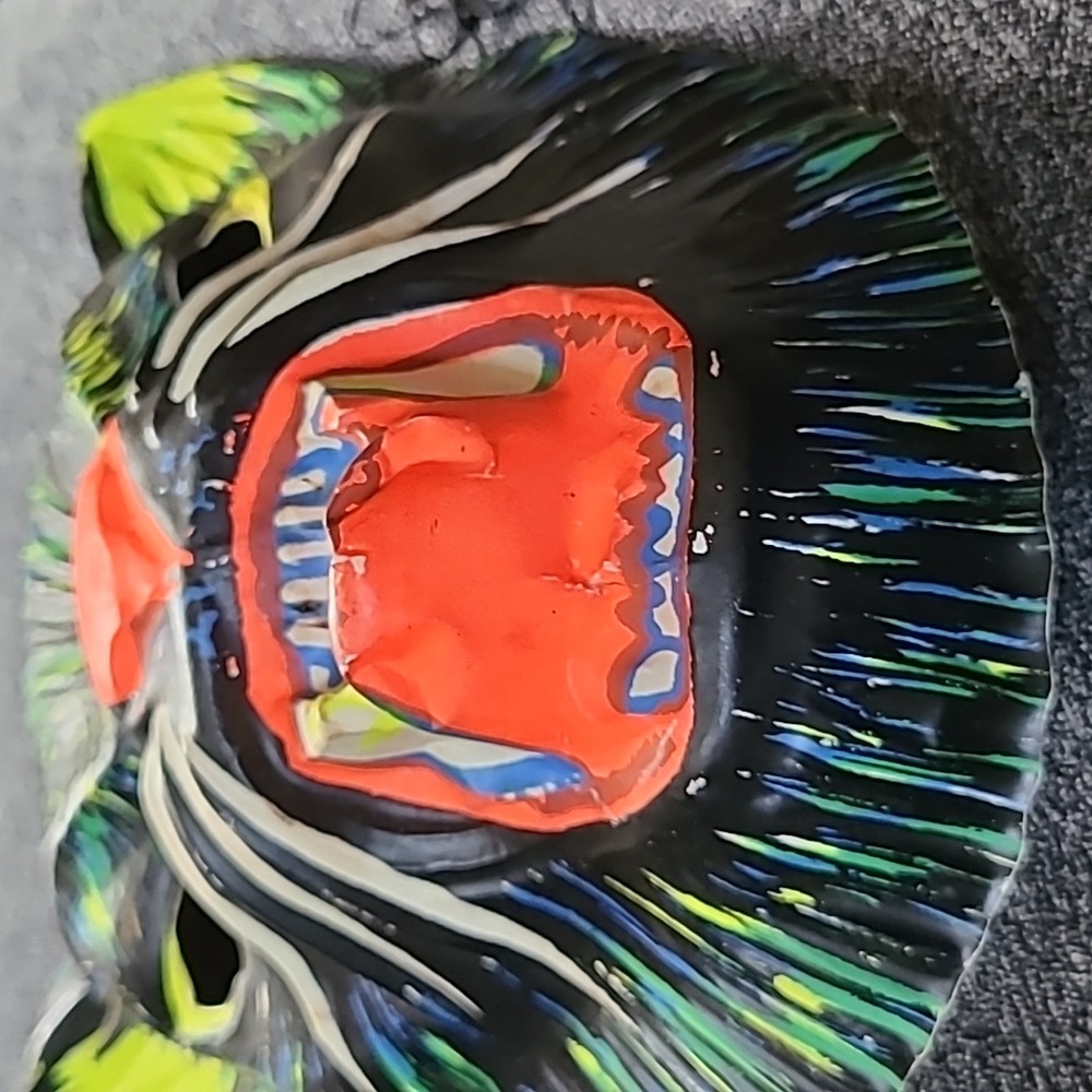 Vintage Cat Halloween Mask - Picture 5 of 7
